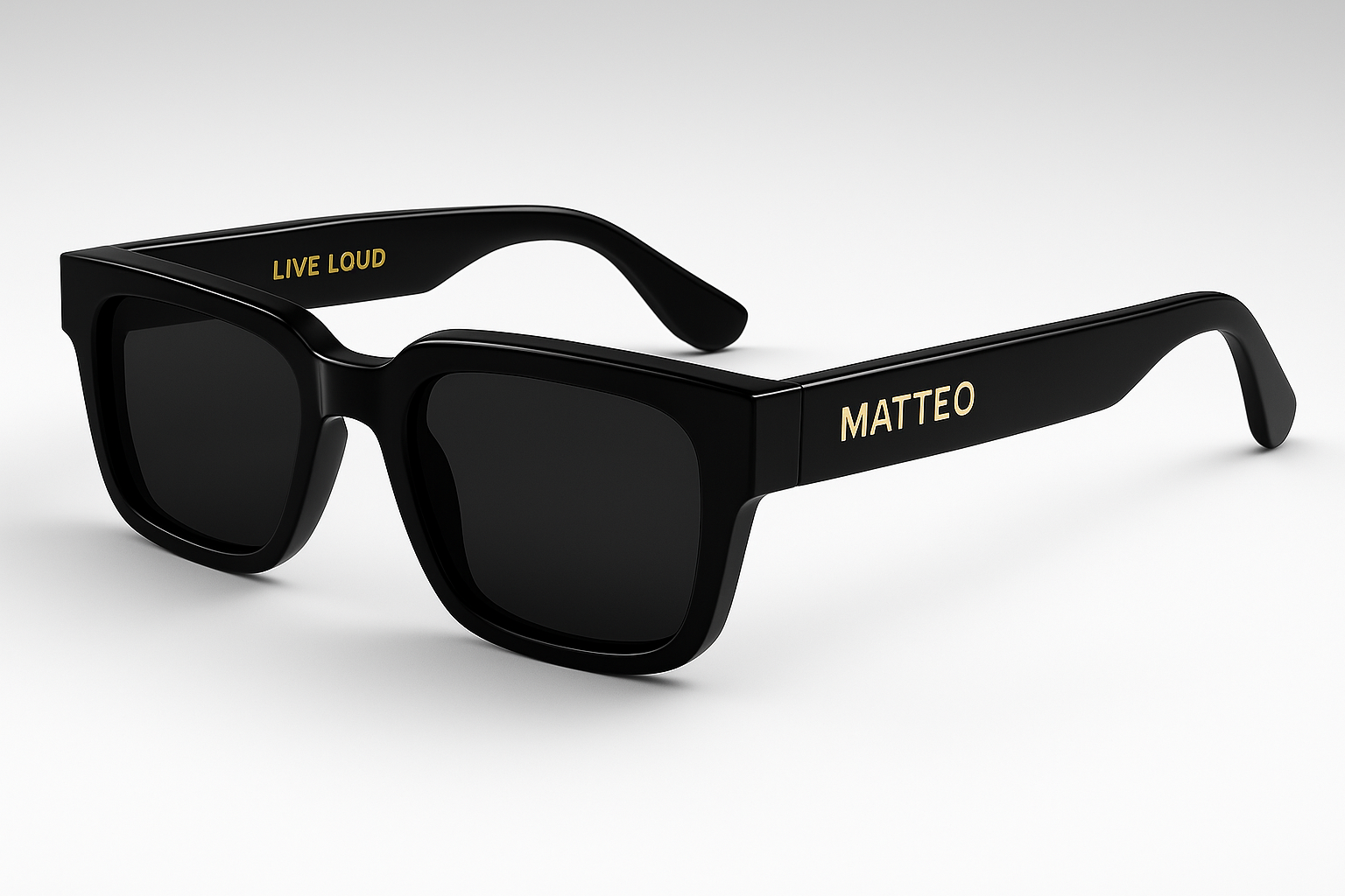 Zonnebril Midnight Black Unisex
