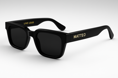 Zonnebril Midnight Black Unisex
