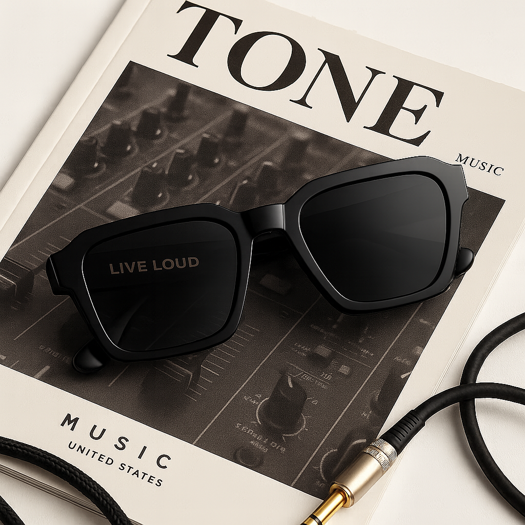 Zonnebril Midnight Black Unisex